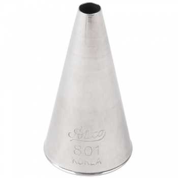Ateco 801 Ateco 801 - Plain Pastry Tip .19'' Opening Diameter- Stainless Steel Plain Opening Pastry Tips