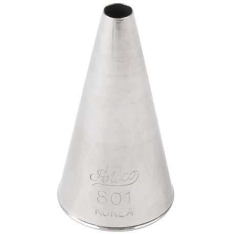 Ateco 801 Ateco 801 - Plain Pastry Tip .19'' Opening Diameter- Stainless Steel Plain Opening Pastry Tips