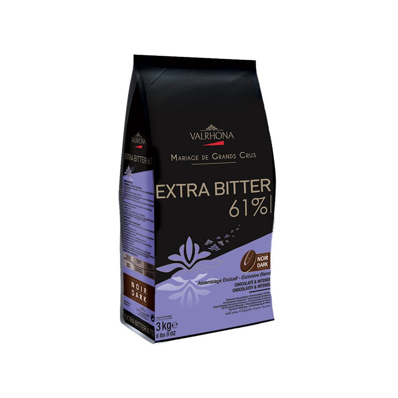 Valrhona 4657 Valrhona Blended Origin Grand Cru Chocolate Extra Bit...