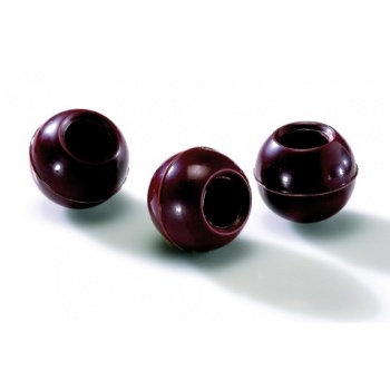 Valrhona 1733 Valrhona Chocolate Hollow Form - Milk Chocolate 35% - Box of 504 pieces Chocolate Cups and Truffle shells