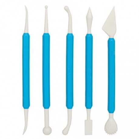 Ateco 4212 Ateco 5 Piece/10 Shape Sculpturing Tool Set