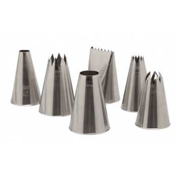 Ateco 787 Ateco 6-Piece Pastry Tube Set Pastry Tips Sets