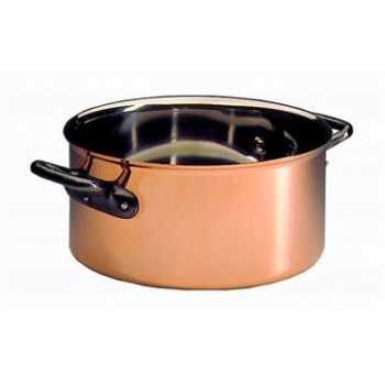 Bourgeat 367024 Matfer Bourgeat Copper Casserole 9 1/2" Bourgeat Copper Cookware