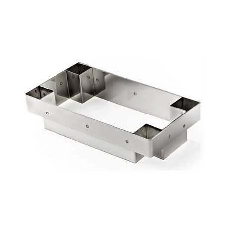 Matfer Bourgeat 371253 Matfer Bourgeat Mozaic Rectangular Tart Cutter 6 1/2" X 3" Rectangle Tart Rings