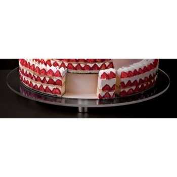 Matfer Bourgeat 681934 Matfer Bourgeat Round Plexiglass Stand For Wedding Cake Ø: 26 3/4” Wedding Cake Sets