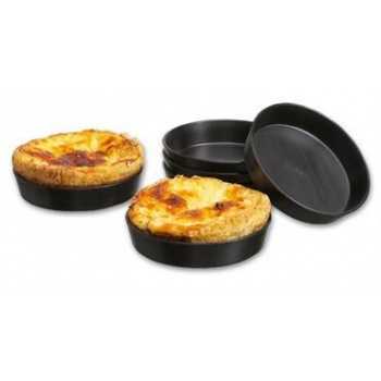 Matfer Bourgeat 345110 Matfer Bourgeat Exoglass Quiche Kouign Amann Mold 4" - 3/4” Height - Pack of 12 Exoglass Molds