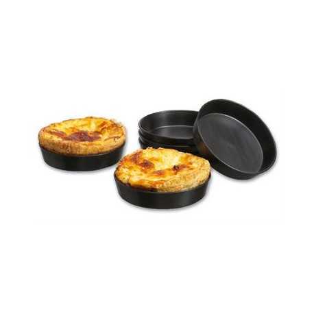 Matfer Bourgeat 345110 Matfer Bourgeat Exoglass Quiche Kouign Amann Mold 4" - 3/4” Height - Pack of 12 Exoglass Molds