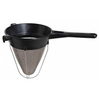 Matfer Bourgeat Exoglass Bouillon Strainer 8” Diameter - Black