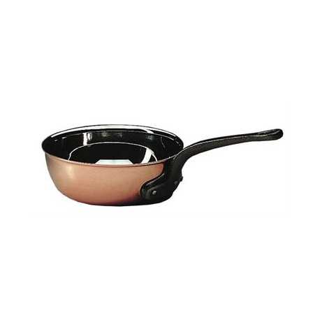 Bourgeat 373016 Matfer Bourgeat Copper Flared Saute Pan Without Lid 6 1/4" Bourgeat Copper Cookware