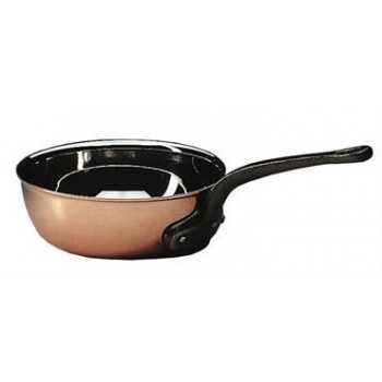 Bourgeat 373028 Matfer Bourgeat Copper Flared Saute Pan Without Lid 11" Bourgeat Copper Cookware