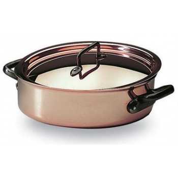 Bourgeat 374028 Matfer Bourgeat Copper Saute Pan Brazier Without Lid 11'' Bourgeat Copper Cookware