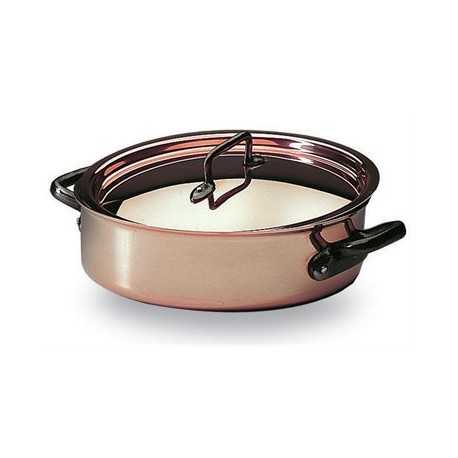 Bourgeat 374028 Matfer Bourgeat Copper Saute Pan Brazier Without Lid 11'' Bourgeat Copper Cookware