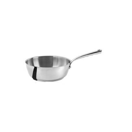 De Buyer 3411.24 De Buyer Rounded sauté-pan Stainless Steel MILADY ø 9 1/2''- 3.2qt Milady Stainless Steel Cookware