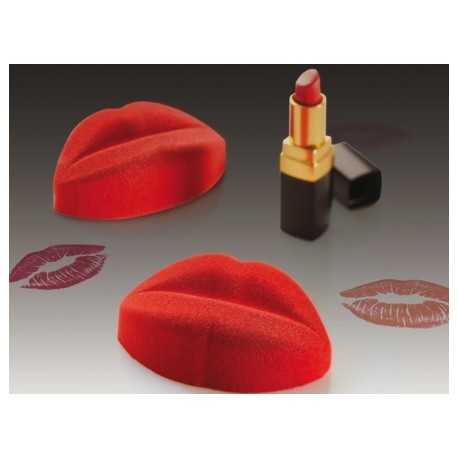 Pavoni PX054 Pavoflex Professional Silicone Mold Lips - 20 Cavity - PX054 Pavoflex Single Portion Mold