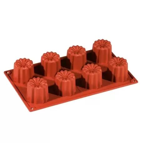 Pavoni FR032 Formaflex Silicone Mold - Cannelle-8 Cavity Non-Stick Silicone Molds