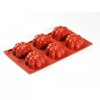 Pavoni FR077 Formaflex Silicone Mold - Charlotte-6 Cavity Non-Stick Silicone Molds