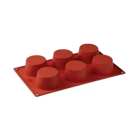 Pavoni FR065 Formaflex Silicone Mold - Cupcake-6 Cavity Non-Stick Silicone Molds