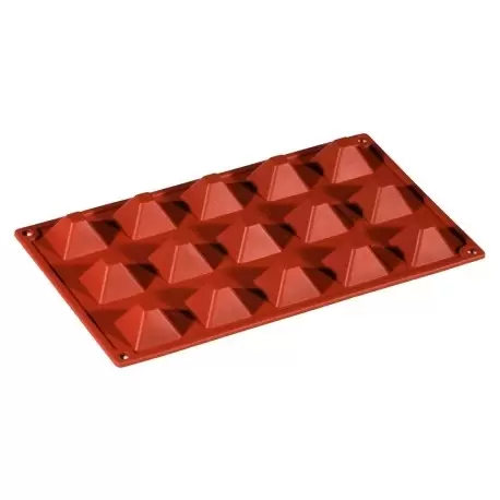 Pavoni FR013 Formaflex Silicone Mold - Mini Piramide-15 Cavity Non-Stick Silicone Molds