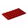 Pavoni FR006 Formaflex Silicone Mold - Pomponette-24 Cavity Non-Stick Silicone Molds