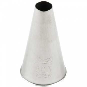 Ateco 803 Ateco 803 - Plain Pastry Tip .31'' Opening Diameter- Stainless Steel Plain Opening Pastry Tips