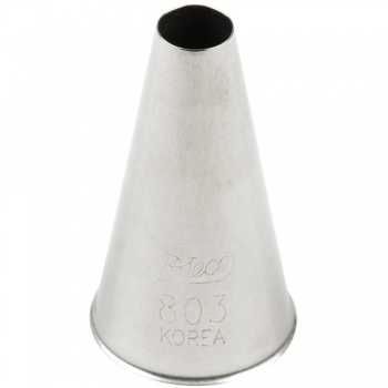 Ateco 803 - Plain Pastry Tip .31\'\' Opening Diameter- Stainless Steel