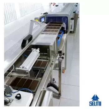 Selmi A-1400T Selmi Enrobing & Cooling Tunnel Line - Tun 800 Chocolate Enrobing Equipment