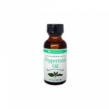 Lorann Oils 70 Lorann Oil Natural Peppermint Super Strength Flavor Oil - 4oz Aromatic Herbs & Flowers Flavors Extracts