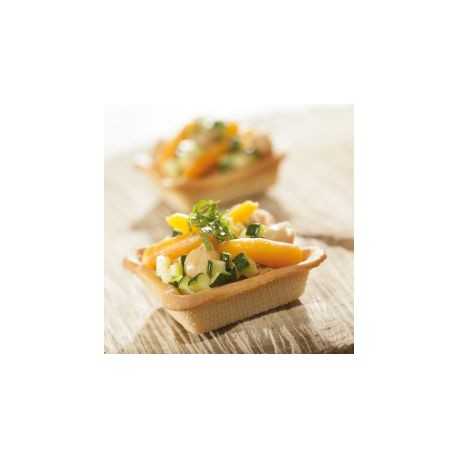 Sasa Demarle SF1106 Sasa Demarle Flexipan Air - Mini-Squares Tartlets - 1.75''x1.75'' - SF 1106 - 60 Indents - 18” x 26” (400...