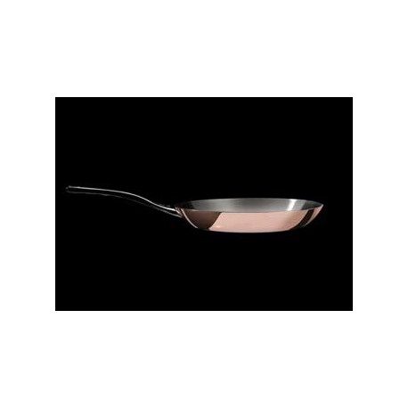 PRIMA MATERA Round Copper Stainless Steel Fry Pan 8-Inch de Buyer 6224.2