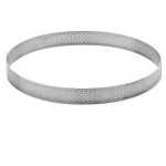De Buyer 3099.10 De Buyer Stainless Steel Perforated Tart Ring - 3/4'' High Round Ø 12'' Round Tart Ring
