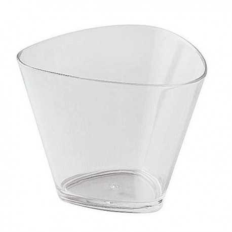 Disposable Triangular Dessert Cups - 4.1 oz. - 3.3'' x 3.3'' x 2.5'' - 100 pcs