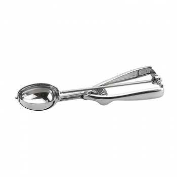 Paderno 41474-00 Stainless Steel Oval Ice Cream Scoop - 2 3/8" - 1/30 Per Liter Portion Spoons