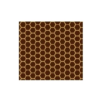 Chocolate Transfer Sheets 12'' x 15.5'' - Honeycomb - Pack of 10 Sheets