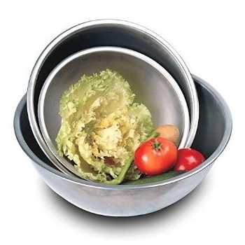 Vollrath 69030 Vollrath Mixing Bowl - 3 Quart - 18/8 Stainless - 9 3/8" Dia. - 4" Depth - Made In U.S.A.\n - 69030 - Mixing B...