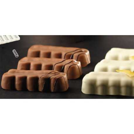 Pavoni DS02 Delicious Snack Bars Mold 15 shapes 90x30x19 mm - DS02 Snack Bars Molds