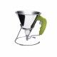 De Buyer 3353.2 De Buyer Automatic piston funnel KWIK 0.8 L - Green Confectionery Filling Funnels