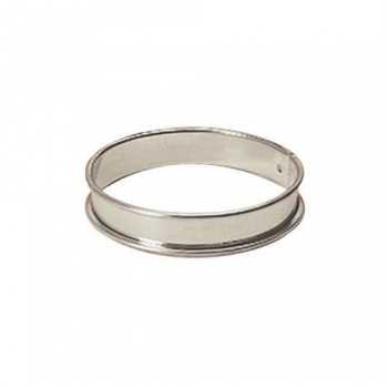 Stainless Steel Individual Stainless Steel Round Tart Ring  - Pack of 6