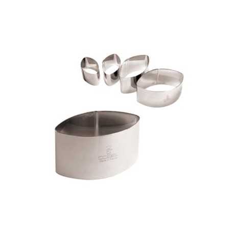 Gobel A4982111 Cobel Calisson Cutter Stainless Steel 1 3/4'' Specialty Cookie Cutters