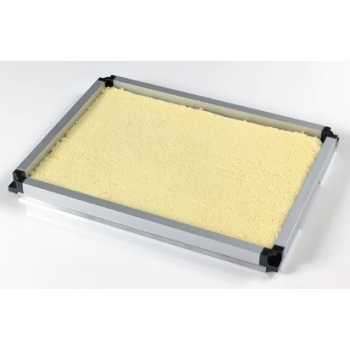 Matfer Bourgeat 370100 Matfer Bourgeat Stackable Mousse Frame Set ( Sheet and 3 Frames Set) 24''x16'' Chocolate Ganache Frames