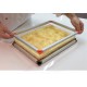 Matfer Bourgeat 370100 Matfer Bourgeat Stackable Mousse Frame Set ( Sheet and 3 Frames Set) 24''x16'' Chocolate Ganache Frames