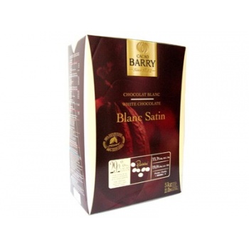 Cacao Barry CHW-Q29SATI-587-1 Cocoa Barry Chocolate Couverture Blanc Satin 29.2% cocoa 33% fat content - 1Lb White Chocolate ...