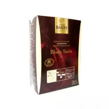 Cocoa Barry Chocolate Couverture Blanc Satin 29.2% cocoa 33% fat content - 11Lbs