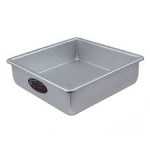 Square cake pan solid bottom 4"x4"x2''