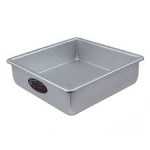 Fat Daddio's PSQ-442 Square cake pan solid bottom 4"x4"x2'' Square Cake Pans