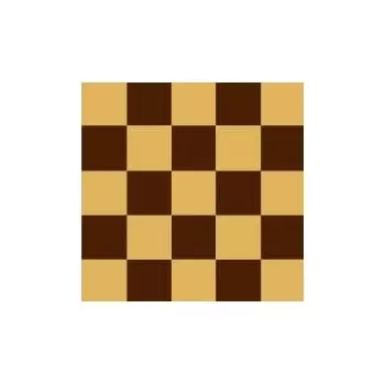 Pastry Chef's Boutique F000708 Chocolate Transfer Sheets 12'' x 15.5'' - Checkers - Pack of 15 Sheets Chocolate Transfer Sheets