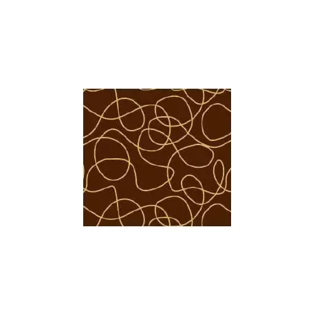 Pastry Chef's Boutique F000465 Chocolate Transfer Sheets 12'' x 15.5'' - Expression - Pack of 10 Sheets Chocolate Transfer Sh...