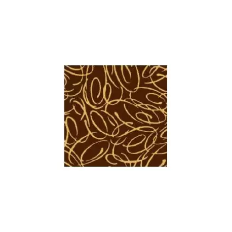 Pastry Chef's Boutique F000414 Chocolate Transfer Sheets 12'' x 15.5'' - Pele Mele - Pack of 10 Sheets Chocolate Transfer Sheets