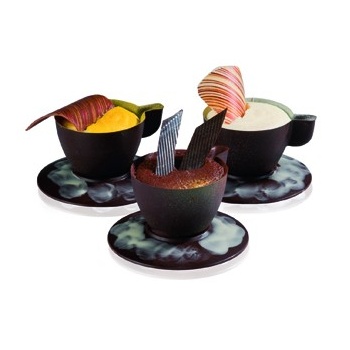 Martellato 380255  7 Expresso Cups Chocolate Polycarbonate Molds Chocolate Cups Molds
