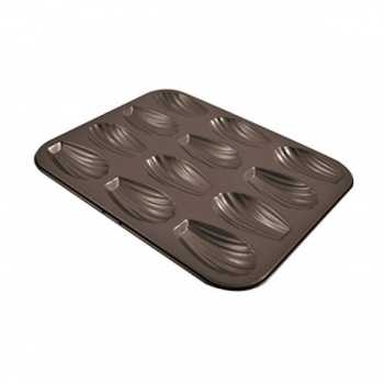 Paderno 47732-12 Non-Stick Madeleine Sheet - 15 1/2" X 7 7/8" X 3/4" Madeleine & Petits Fours