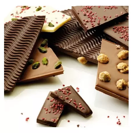 Pastry Chef's Boutique F000132 Texture Sheets for Chocolate 40 x 60 cm - Mini Waves Chocolate Acetate & Textures Sheets